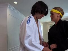 Karate boy ends up fucking his perfect looking coach