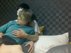 Leie, Blasen, Betrug, Handjob, Maske, Milf, Zug