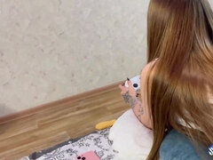 Attractive teen beauty with big ass hot sex scene