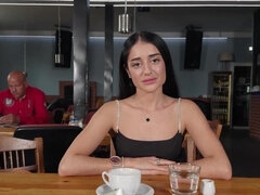Chica, Belleza, Mamada, Engañando, Linda, Hd, Al aire libre, Tímido