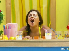 Jynx Maze bent over the lemonade stand and fucked
