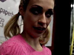 Tetas grandes, Rubia, Europeo, Al aire libre, Tetas, Mojado