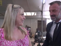 Sadomasochismus, Blondine, Blasen, Britisch, Gehörnter ehemann, Ehemann, Schlampe