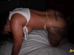 Anal, Grosse bite, Gros seins, Brunette brune, Noir ébène, Hard, Fille latino, Nénés