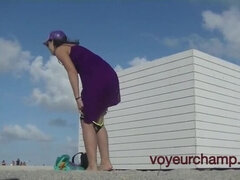 Playa, Culo grande, Despelote, Peludo, Madres para coger, Desnudo, Coño, Voyeur