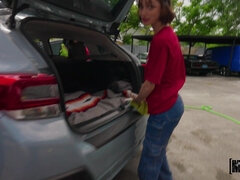 Car Wash Turns into Steamy Outdoor Seduction