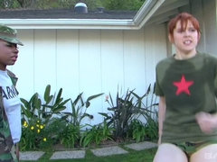 茶髪の, 異人種間, レズビアン, オナニー, 三人