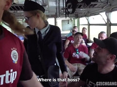 素人, アナル, フェラチオ, チェコ, グループ, 自家製, 小柄, 公共