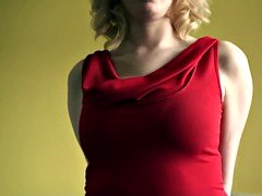Enthousiasteling, Lieveling, Blond, Rondborstig, Masturbatie