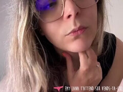 Hot French Amateur Teaches Sensual JOI & Handjob - Homemade Masturbation Instruction