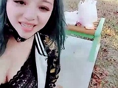 デカパイ, 中国人, イく瞬間, ハードコア, オナニー, 熟年, 一人, オッパイの