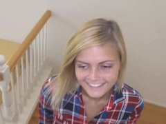 Obedient teen Madison Hart takes creamy facial