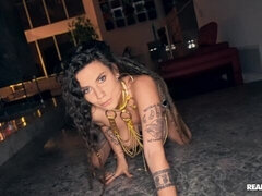 Schwarz, Braunhaarige, Auto, Hundestellung, Fett, Interrassisch, Milf, Penis