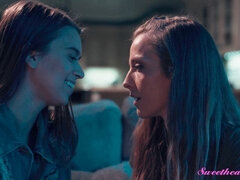 Blondine, Fingern, Küssen, Lesbisch, Lecken, Masturbation, Muschi, Titten