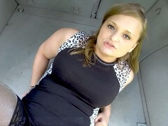 Parking lot, stranger sex, sloppy blowjob