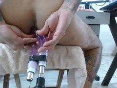Amateur gay double anal penetration with Mabumbeiro and some serious toys action