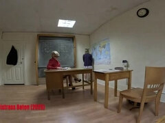 Mistress Baton Spanks Cheeky Blonde Student Alisha - Lesbian Teacher Punishment in HD
