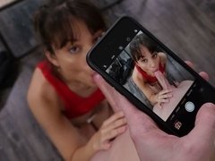 フェラチオ, 茶髪の, 口内発射, イく瞬間, 顔射, 手コキする, ティーン, オッパイの