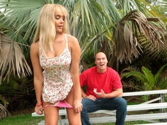 Busty blonde hottie Athena likes hardcore sex so much