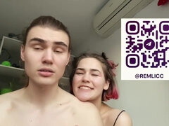素人, チン, 女, ハードコア, 自然山雀, オーガズム, 馬乗り, ロシア人