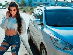 アナル, フェラチオ, 茶髪の, バック, ラティーナ, オナニー, タトゥー, ティーン