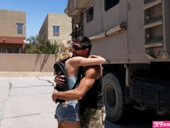 My stepparent is a secret agent in the military and he is so pummeling sizzling