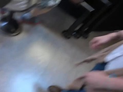 Blondine, Fußfetisch, Fussjob, Hd, Pov, Dürr, Tätowierung, Titten