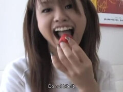 Asiatique, Sucer une bite, Tir de sperme, Gode, Faciale, Japonaise, Adolescente, Jouets