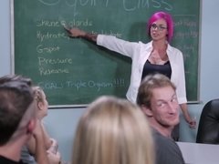 Pijpbeurt, Sperma in gezicht, Spuiten, Bekijker