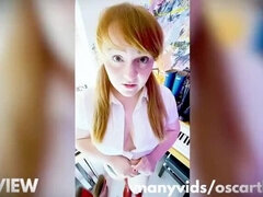 British Schoolgirl Shannon Huxley Dominated by Oscar Thickk in Boot Room Fetish