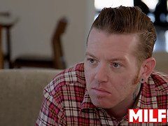 デカ尻, ブロンド, フェラチオ, 捕まる, Hd, 淫乱熟女, 禁句, オッパイの