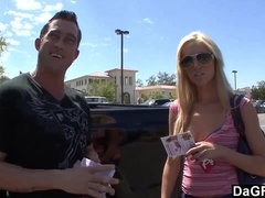 Leie, Blondine, Blasen, Spermaladung, Schwanz, Hardcore, Hd, Titten