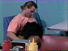 Anal, Nana, Grosse bite, Noire, Sucer une bite, Tir de sperme, Hard, Interracial
