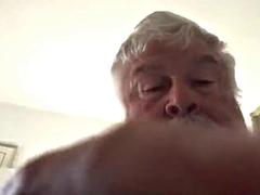 Daddy strokes on cam