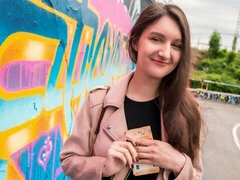 Gros cul, Grosse bite, Sucer une bite, Brunette brune, En levrette, Argent, De plein air, Pov