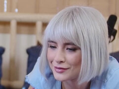 Verga grande, Rubia, Corridas, Hembra, Pov, Cabello corto, Trio, Tetas