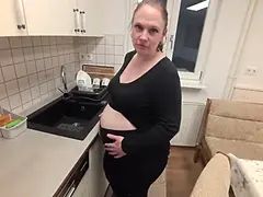 Atrapados, Engañando, Novia, Japonés, Cocina, Leche, Mamá, Embarazada