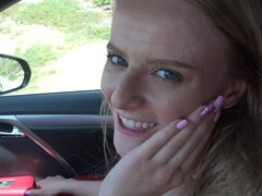 素人, ブロンド, フェラチオ, 彼女, パンティ, 小柄, ハメ撮り, オマンコ