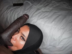 Yasmina Khan wears a hijab while taking on a BBC