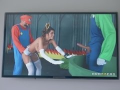 Schlafzimmer, Grosse titten, Blasen, Braunhaarige, Aufs gesicht abspritzen, Hd, Höschen, Reiten