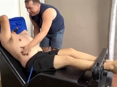 緊縛, イギリス人, ぽちゃ, カップル, 服従, デブ, ゲイ, 靴下