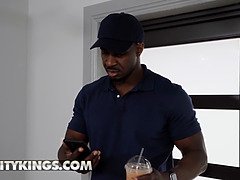 (Valentina Jewels) Gets Fully Naked Spreads Her Legs Calls The Delivery Guy (Jax Slayher) To Come In