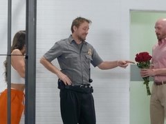 Kont, Grote mammen, Bruinharig, Stel, Hardcore, Hd, Man, Politie