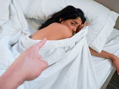 Sensual inked Latina Vanessa Sky impaled by a huge penis