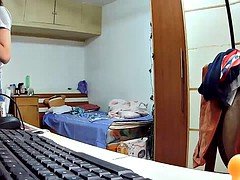 Asian, Chinese, Teen, Voyeur, Webcam