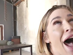 Tattooed anal slut drilled from behind in kinky couple