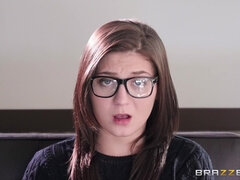 Lesbian teen Abella Danger fucks nerd girl JoJo Kiss