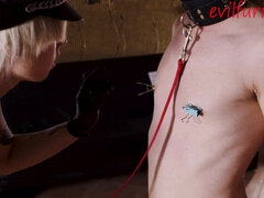 緊縛, ブロンド, 服従, フェムドム, 愛人, 乳首, ロシア人, 奴隷