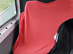 Amateur, Belle grosse femme bgf, Gros seins, Brunette brune, Bus, Faciale, Hard, Mère que j'aimerais baiser