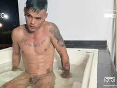 Posing teen latino muscle boy Chris Heria soft cock